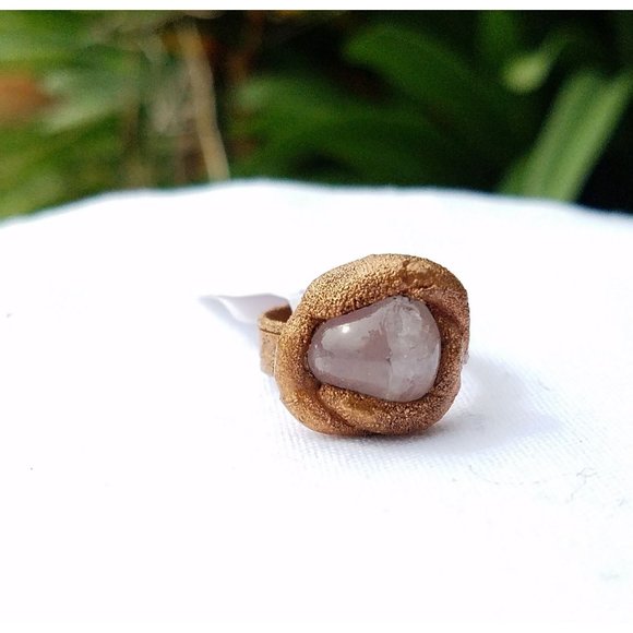 Rose quartz ring - Picture 5 of 5